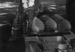 RAF Bombs on a Trolley