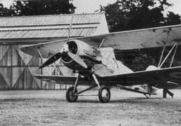 unidentified biplane