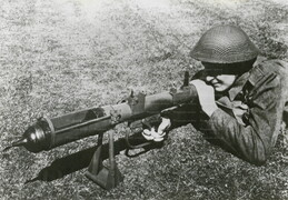 British PIAT anti-tank weapon