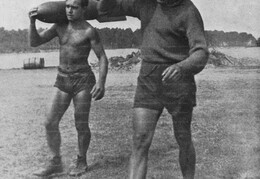 German ground crew with bombs
