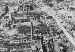 Bombed German city