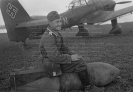 Oberfeldwebel of 6th Staffel and a Ju 87B Stuka