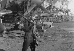 Armourer with Junkers 87B  Stuka