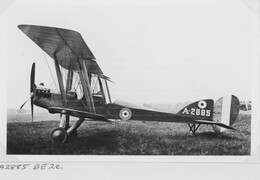 A2885 Royal Aircraft Factory BE2c